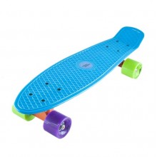 Скейтборд Пенни борд скейт Profi Action Penny Board 57см-15см голубой Скейтборд Пенни борд скейт Profi Action Penny Board 57см-15см голубой