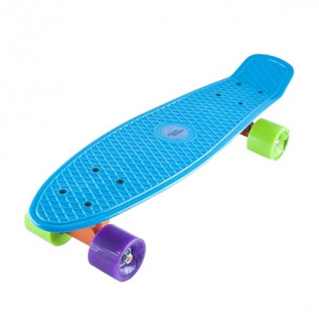Скейтборд Пенни борд скейт Profi Action Penny Board 57см-15см голубой