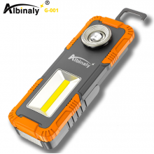  Многофункциональный светодиодный фонарь Albinaly G-001 с магнитом перезаряжаемый водонепроницаемый фонарь для кемпинга 3хАА 