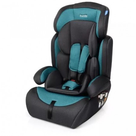 Автокресло детское, Bambi M 3546 Dark Green, автокресло и бустер 2 в 1, вес ребенка 9-36 кг (группа 1-2-3) 