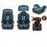 Автокресло детское, Bambi M 3546 Dark Green, автокресло и бустер 2 в 1, вес ребенка 9-36 кг (группа 1-2-3) 