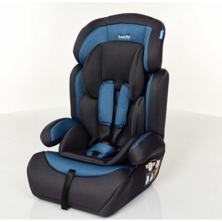 Автокресло детское, Bambi M 3546 Navy Gray, автокресло и бустер 2 в 1, вес ребенка 9-36 кг (группа 1-2-3) 