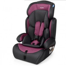 Автокресло детское, Bambi M 3546 Pink Gray, автокресло и бустер 2 в 1, вес ребенка 9-36 кг (группа 1-2-3)