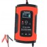  Зарядное устройство для автомобиля и мотоцикла FOXSUR 12V 5A импульсное зарядное устройство с  ЖК-дисплеем Красный