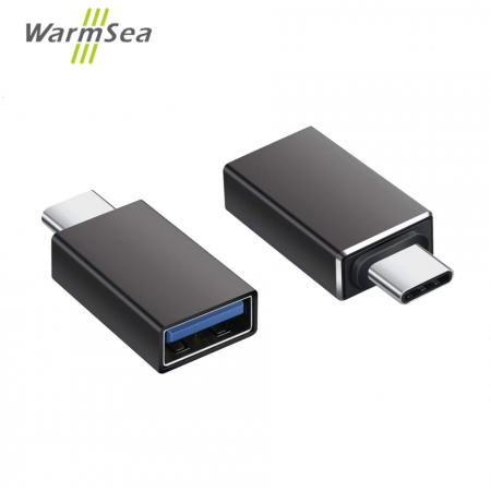 Переходник Usb type C адаптер WarmSea 3 к USB 3,0 OTG конвертер алюминиевый