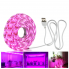 Светодиодная Ультрафиолетовая USB LED лента светодиодный фито-светильник Фито Лампа 1м/60 светодиодов