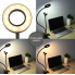 Держатель гибкий с кольцевой LED подсветкой ZesGood Professional Live для селфи и видео трансляций , настольная лампа с кронштейном 640 мм 
