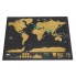 Скретч карта мира Deluxe World Travel Map  в тубусе черная  82,5 x 59,4 см