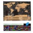 Скретч карта мира Deluxe World Travel Map  в тубусе черная  42 x 30 см