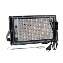 Мощный Фито прожектор полного спектра для растений и рассады 100Вт 96LED 240*125 мм (с проводом и выключателем) Мощный Фито прожектор полного спектра для растений и рассады 100Вт 96LED 240*125 мм (с проводом и выключателем)