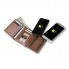 Портмоне бумажник-Power Bank мужской ZHUSE PB-018 с функцией подзарядки смартфона 4000 mAh Lightning/micro USB кожа PU коричневый