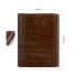 Портмоне бумажник-Power Bank мужской ZHUSE PB-018 с функцией подзарядки смартфона 4000 mAh Lightning/micro USB кожа PU коричневый
