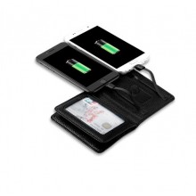 Портмоне бумажник-Power Bank мужской ZHUSE PB-011B с функцией подзарядки смартфона 4000 mAh Lightning/micro USB кожа PU черный Портмоне бумажник-Power Bank мужской ZHUSE PB-011B с функцией подзарядки смартфона 4000 mAh Lightning/micro USB кожа PU черный