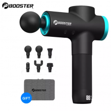 Массажер Антистрес терапевтический Booster M2-B 2500 mAh 12V Type-C Черный 6 насадок 