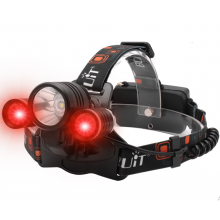 Cветодиодный налобный фонарь BORUiT YHX-1026  красный свет Головной фонарь для охоты, кемпинга, рыбалки