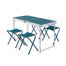 Раскладной стол и четыри стула для кемпинга Quechua Camp Furniture 4+1 (8575786)