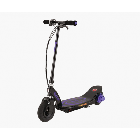 Электросамокат Razor E100 Power Core на больших надувных колесах Black/Violet