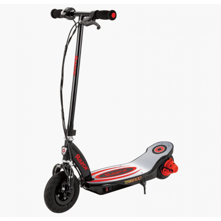 Электросамокат Razor E100 Power Core на больших надувных колесах Black/Red