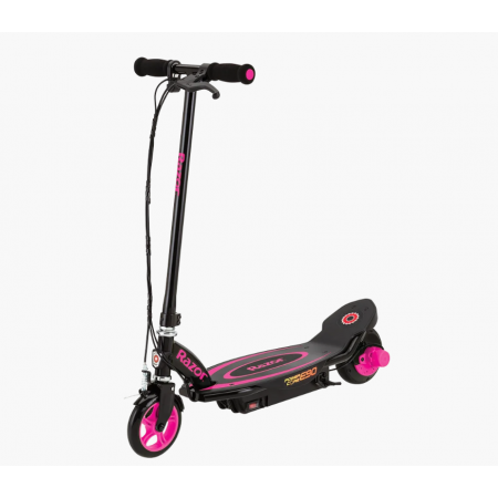 Электросамокат Razor E90 Power Core на больших надувных колесах Black/Pink