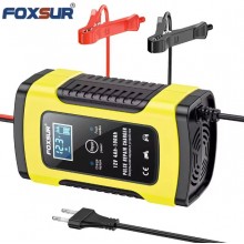 Зарядное устройство для автомобильного аккумулятора Foxsur 12V 5A вилка EU Желтый Зарядное устройство для автомобильного аккумулятора Foxsur 12V 5A вилка EU Желтый