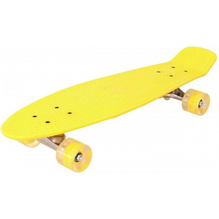 Скейтборд Пенни борд скейт Profi Action Penny Board 57см-15см желтый