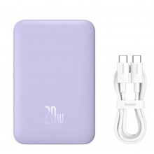 УМБ Павербанк Baseus Magnetic Mini Power Bank 10000mAh 20W (PPCXM10) Purple УМБ Павербанк Baseus Magnetic Mini Power Bank 10000mAh 20W (PPCXM10) Purple