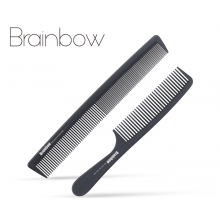 Расческа для волос Brainbow black Набор 2 шт профессиональная антистатическая углеродная Расческа для волос Brainbow black Набор 2 шт профессиональная антистатическая углеродная