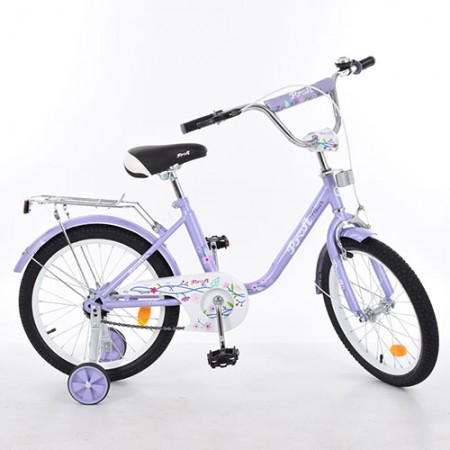 Детский велосипед Profi flower18 Фиолетовый 
