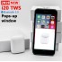 Беспроводные Bluetooth наушники HBQ i20 TWS 3D Stereo NEW 2019 белые с функцией беспроводной зарядки