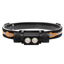 Cветодиодный налобный фонарь BORUiT D25 XM-L2х2 USB-подзарядка для охоты, кемпинга, рыбалки 